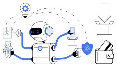 Robotik yapay zeka genetik analiz, fikir yeniliği, veri paketleme, güvenli işlemler gibi görevleri yürütüyor. Yapay zeka teknolojisi, otomasyon, siber güvenlik, biyoteknoloji, yenilik e-ticaret için ideal