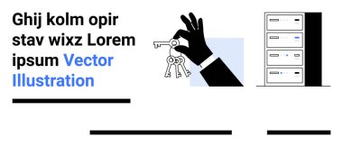 El ele tutuşmalar, sunucu rafları güvenliği ve erişimi simgeler. Siber güvenlik, web tasarımı, veri koruması, bilişim hizmetleri, ağ güvenliği, dijital pazarlama, teknolojik çözümler için idealdir. İniş