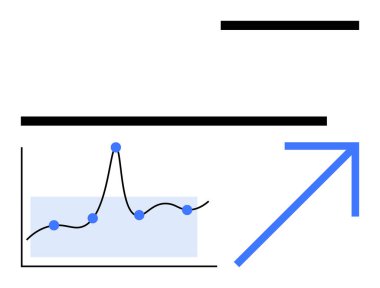 Çubuk çizgisi dağılım grafikleri büyüme analizi veri eğilimlerini iletir. İş, finans, teknoloji, pazarlama, eğitim, araştırma ve strateji için ideal. Satır metaforu