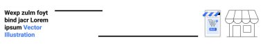 Mağaza vitrininin yanındaki mavi aksanlı kart okuyucu. E-ticaret, çevrimiçi alışveriş, perakende, ticaret hizmetleri, dijital işlemler, ödeme çözümleri ve iş siteleri için ideal. İniş sayfası