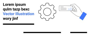 Vites, el ele tutuşan kimlik kartı ve yer tutucu metin elemanları. İş, teknoloji, eğitim, pazarlama, sunumlar, kurumsal kimlik ve bilgi grafikleri için ideal. İniş sayfası