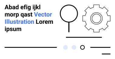 Metin blokları, daire, vites biçimi ve modern minimalist tasarım. Web siteleri, bilgi grafikleri, sunumlar, markalaşma, eğitim malzemeleri, teknoloji tasarımları, kullanıcı arayüzleri için ideal. İniş sayfası