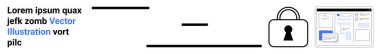 Kilit simgesi ve web sayfası modelinin yanında yer tutucu metin. Siber güvenlik, gizlilik, web sitesi tasarımı, çevrimiçi koruma, veri güvenliği, güvenli tarama, dijital mahremiyet için ideal. İniş sayfası