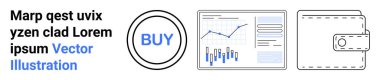 Cüzdan, grafik yukarı doğru trend ve bar tablosu, satın alma düğmesi, taklit metin. Finans, e-ticaret, çevrimiçi işlemler, ekonomik büyüme, satın alma, finansal planlama için ideal. İniş sayfası