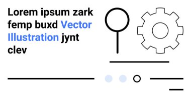 Modern, temiz bir düzende düzenlenmiş vites, büyüteç ve metin blokları. Teknoloji, yenilik, girişim, veri, arama, minimalizm, web tasarımı için ideal. Yeni ve ilgi çekici bir iniş sayfası için mükemmel.