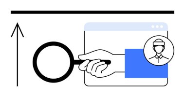 El ele tutuşan büyüteç, internet profili, v10 tarayıcısı. Veri analizi, kullanıcı araştırması, geçmiş kontrolleri, çevrimiçi güvenlik, iş alımı, kimlik doğrulama için ideal
