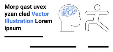 Kafası mavi çizgilerle betimlenmiş, koşan pozlarda figürlü. Ruh sağlığı, eğitim, spor, iş motivasyonu, tıbbi alanlar, yaratıcı projeler, sunumlar için idealdir. İniş sayfası