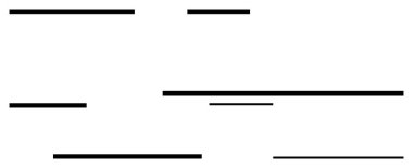 Değişen uzunluk ve yerleştirmeden oluşan siyah yatay çizgiler modern bir asimetrik tasarım yaratır. Grafik tasarımı, dekorasyon, teknoloji, minimalizm, modern sanat, ızgara, soyut düz çizgi için ideal