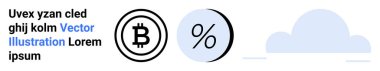 Bitcoin dairesel sembolü ve koyu renk simgesi siyah, açık mavi bulut şeklinde. Finans, kripto para birimi, yatırım, teknoloji, ekonomi, veri analizi, web geliştirme için ideal. İniş sayfası