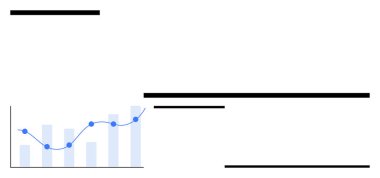 Üstüste çizilmiş çizgi grafiği yukarı doğru yükseliyor, analitik, ilerleme ve metrikleri vurguluyor. Büyüme, mali planlama, pazar eğilimleri, ilerleme izleme, veri analizi performansı için ideal