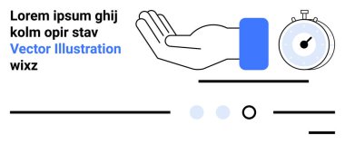 Mavi bilek bölgesi, kronometre, siyaha ve maviye boyanmış el yazısı. Zaman yönetimi, destek hizmetleri, kullanılabilirlik, zamanlama, web tasarım ilhamı, üretkenlik için ideal