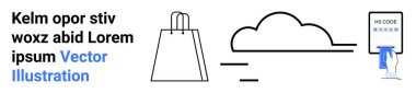 Kese kağıdı, dijital depolama bulutu ve şifreli akıllı telefon ödeme sistemiyle perakende satış işlemi. E-ticaret, güvenlik, teknoloji, alışveriş, bulut depolama, çevrimiçi ödeme perakendecisi için ideal