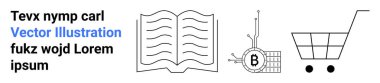 Metin bloğu, açık kitap, Bitcoin çipi ve alışveriş arabası. Eğitim içeriği, kripto para birimi, e-ticaret, teknoloji, web tasarımı, iş sunumları ve pazarlama malzemeleri için idealdir. İniş