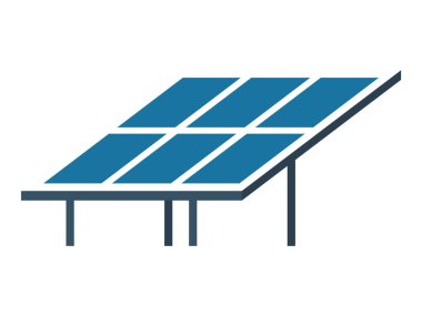 Güneş paneli tezgahta. Yenilenebilir enerji, sürdürülebilirlik, yeşil enerji, çevre dostu teknoloji, temiz güç için idealdir. Basit, temiz, modern tarz.