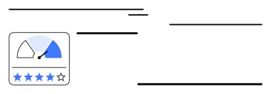 İğne ile hızlı arama, performans seviyesini gösteriyor, beş yıldızlı derecelendirme, dört yıldızlı. İş KPI 'leri, incelemeler, değerlendirmeler, analizler, geri bildirim, anketler, soyut düz çizgi