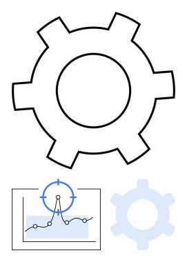Veri grafiği ve hedef odaklı bir donanım, süreç, hassasiyet ve veri analizi temalarını birleştiriyor. Teknoloji, üretkenlik, mühendislik, ticaret, yenilik ve analitik için ideal