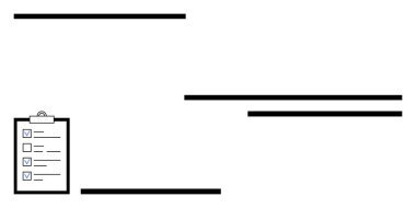 Üç işaretli pano ve paralel siyah yatay çizgiler. Üretkenlik, görev planlaması, iş akışı organizasyonu, hedef belirleme, asgari tasarım kavramları, kavramsal düşünme için ideal