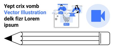 İki kişi sanal bir alışveriş platformunda indirimler ve ürünler sunarak çalışıyor. E-ticaret, dijital pazarlama, çevrimiçi hizmetler, takım çalışması, özel teklifler, iletişim yaratıcılığı için ideal. İniş