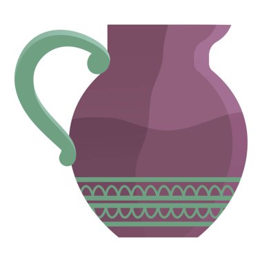 İzole edilmiş arka planda seramik kap. Geleneksel yemekler, süslemeli çömlek, sıvı kap. Taş eşyalar, çamurdan yapılmış el yapımı nesneler. Eski vazo, kırsal kültür, mutfak konteynırı.