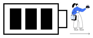Alışveriş torbaları taşıyan bir kadın, alışveriş yoluyla enerji yenilenmesini kavramsallaştırıyor. Perakende terapi, tüketim, enerji artışı, yaşam tarzı dengesi, kişisel yeniden yükleme için ideal