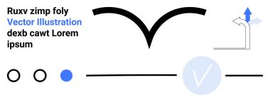 Oklar, daireler, kesik çizgiler ve metin gibi soyut şekiller. Yaratıcı tasarım için ideal, soyut sanat, modern illüstrasyon, kavramsal düşünce dijital grafikleri web tasarımı ve yenilikçi