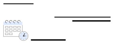 Saati sembolize eden bir takvim, son teslim tarihi, kişisel programlama. Planlama, görev yönetimi, verimlilik, etkinlik koordinasyonu için idealdir. Zaman önceliklerini hatırlatır. Soyut