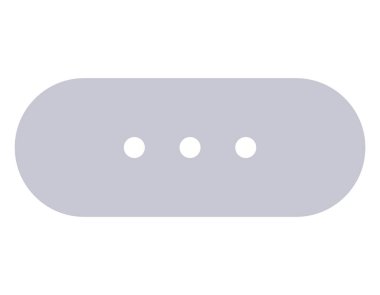 Navigasyonu temsil eden üç merkezli yatay oval, daha fazla seçenek ya da menü düğmesi. UI, UX, minimalizm, navigasyon, dijital, teknoloji, işlevsellik düz renk simgesi