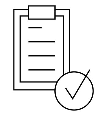 İşlem listeli pano ve görev tamamlamayı simgeleyen büyük onay işareti. Üretkenlik, organizasyon, iş akışı, iş, proje yönetimi, planlama, verimlilik için ideal. İniş sayfası
