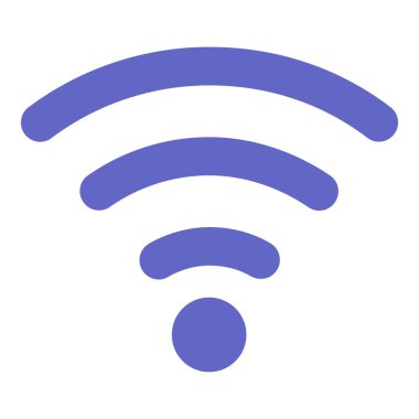 Kablosuz sinyaller merkezi bir noktadan gelen dalgalar kablosuz iletişimi sembolize ediyor. Teknoloji, internet, ağ, iletişim, hareket kabiliyeti, bağlantı dijital sistemleri için idealdir. Düz renk