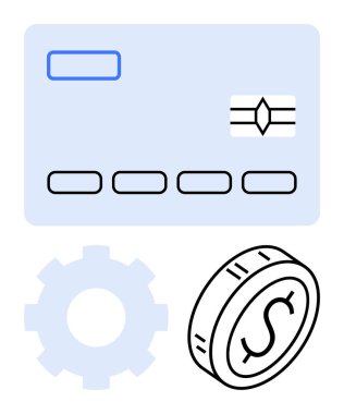 Kredi kartı, çark ve madeni para özeti fintech, bankacılık, ödemeler, otomasyon, yatırım ve yenilik. Finans uygulamaları için ideal ödeme sistemleri finans hizmetleri bütçe araçları