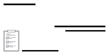 Kontrol listeli pano ve temiz yatay çizgilerin yanında işaretlenmiş kutular. Görev yönetimi, üretkenlik, iş akışı organizasyonu, planlama, yapı, öncelikler, soyut çizgi düz metaforu için ideal
