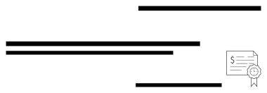 Köşede finansal unsurlarla sertifika, yatay siyah çizgiler eşliğinde. Yasallık, gerçeklik, sertifika, finans, belgeler, resmi tanıma temaları için ideal. Soyut