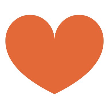 Basit kırmızı kalp şekli aşkı, tutkuyu, sevgiyi ve duygusal bağı sembolize eder. Romantizm, ilişkiler, sağlık, hayırseverlik, nezaket iletişimi için idealdir. Düz renk simgesi