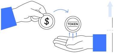 El çabukluğu, dijital para birimini sembolize ederek, avuç içine para koymak. Kripto para birimi, finans, engelleme zinciri, fintech, dijital ödemeler, işlemler, yatırımlar için ideal