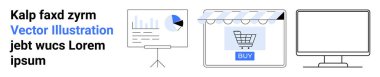 Grafikler sunum panosunda, alışveriş arabası ve bilgisayar ekranlı online mağaza önü. İş, satış, e-ticaret, teknoloji, pazarlama, eğitim analitiği düz iniş sayfası afişi için ideal