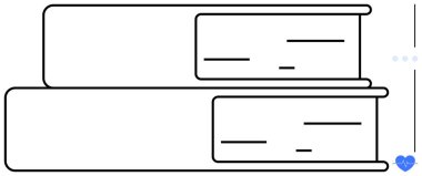 Basit çizimleri olan iki kitaptan oluşan temiz minimalist tasarım. Eğitim, öğrenim, öğrenim, kütüphane, bilgi, araştırma, okuma için ideal, düz basit metafor