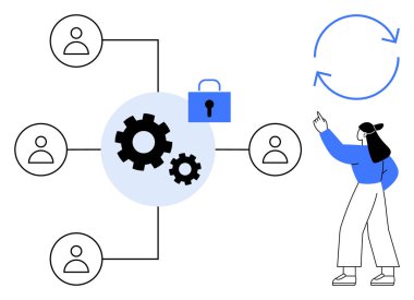 Vites, kilitli veri ve güncelleme döngüsüne bağlı kullanıcı ağı. Takım çalışması, otomasyon, verimlilik, veri güvenliği, işbirliği süreci dijital dönüşümü için ideal. Düz basit