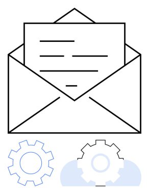 Vites simgelerinin üstündeki belgeyi aç. İletişim, iş akışı, otomasyon, veri alışverişi, yazışma, iş stratejisi, takım çalışması için ideal. Asgari düz metafor