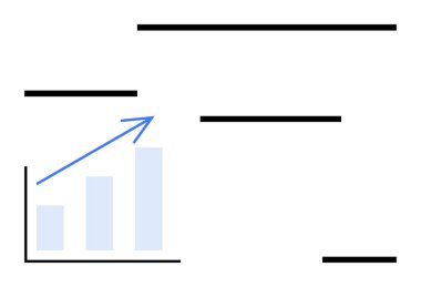 İlerleme ve başarıyı gösteren üç dikey çizgi ve yukarı doğru ok grafiği. İş, büyüme, başarı, strateji, hedefler, analitik ve başarı için ideal. Düz basit metafor