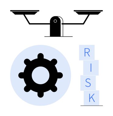 Denge ölçeği, çark ve istiflenmiş risk blokları denge, değerlendirme ve yönetim öneriyor. İş planlaması, risk değerlendirmesi, karar verme, strateji geliştirme finansmanı için ideal