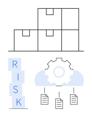 Yığılmış kutular organizasyonu, bulutlu teçhizat iş akışını ya da bulut otomasyonunu işaret eder ve belgeler veri işleme anlamına gelir. Lojistik, iş akışı, bulut hesaplama ve risk değerlendirmesi için ideal