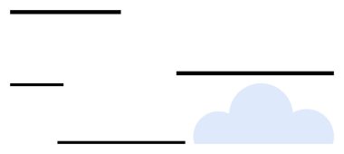 Paralel siyah çizgileri olan soyut açık mavi bulut hareket, hız ya da kablosuz ağı işaret ediyor. Veri depolama, bulut hesaplama, yenilik, teknoloji, iletişim, sanal için ideal