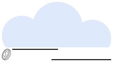 Bir dolar amblemiyle eşleşen bulut grafiği veri depolama, dijital işlemler ve finans yönetimi anlamına gelir. Teknoloji, finans, tasarruf, bulut hesaplama, bütçe ve dijital güvenlik için ideal