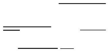Değişen uzunluk ve kalınlıkta yatay siyah çizgiler boşluğa saçılmış durumda. Minimalizm, denge, soyutlama, grafik tasarım, basitlik, düzen, yaratıcılık, düz basit metafor için ideal