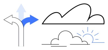 Okları birbirinden ayırmak karar vermeyi sembolize eder. İyimserlik ve büyüme için yükselen güneş ve bulutlarla eşleştirilir. Seçenekler için ideal, geçişler, ilerleme, planlama, umut, gelecek vizyonu, düz basit