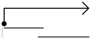 Kalın ok siyah noktadan başlar, bölümleri ya da basamakları temsil eden çizgilerle. Minimum pipet bilimsel bir dokunuş katıyor. İlerleme için ideal, bilim, kesinlik, araştırma, bağlantı, düz işlem