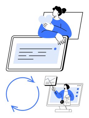 Bir tabletteki verileri yöneten, grafikleri tartışan, işbirliği fikirlerini benimseyen iş adamları. Takım çalışması, veri stratejisi, iletişim, büyüme, organizasyon, ilerleme için ideal basit