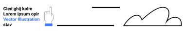 Basit bir bulut anahatının yanında yukarı doğru uzanan metin satırları. İletişim için ideal, bulut hesaplama, minimalizm, eğitim, yön, teknoloji, basit iniş sayfası