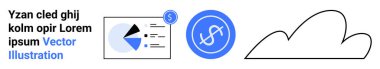 Finansal verilerle turta grafiği, para kazanma sembolü ve teknoloji için bulut taslağı. Finans, analitik, SaaS, teknoloji, bulut hesaplama, basit iniş sayfası için ideal