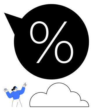 Konuşma baloncuğu taşımacılığındaki cesaret sembolleri indirimlere, verilere ya da analizlere odaklanır. Şekil gösterme, teknoloji, depolama veya bir bulut önerisi ile eylem veya bilgi paylaşımını vurgular